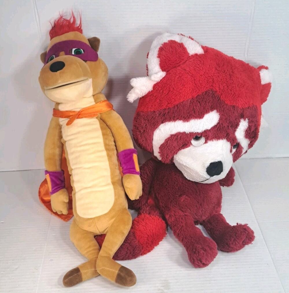 Cokesbury Hero Hotline VBS Plush Puppet Lot 2 Super Meer & Central Red Panda 24"